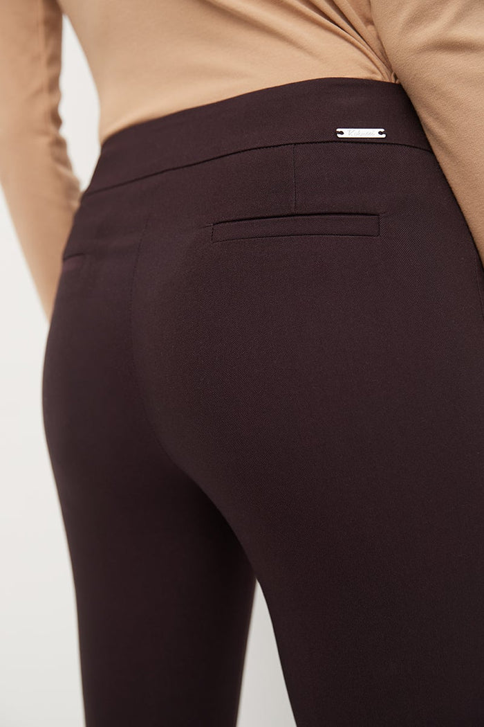 Rekucci Skinny Ankle Pants With Snaps Cassis