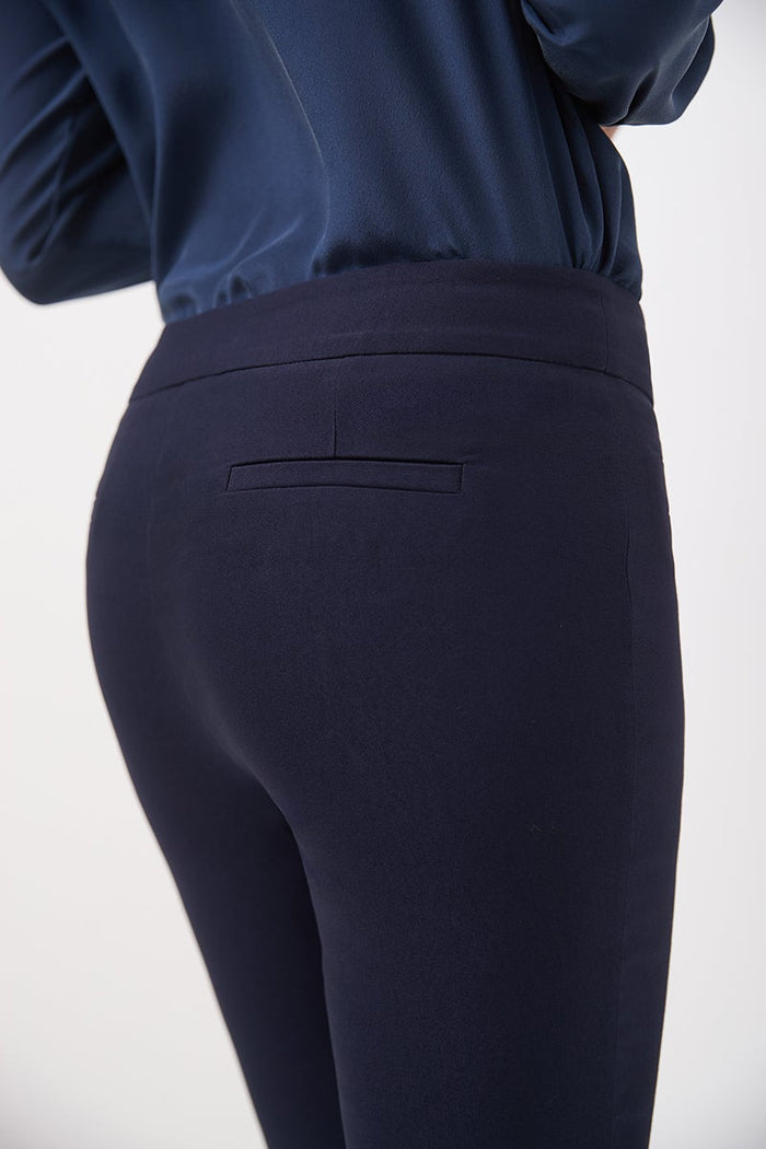 Rekucci Skinny Ankle Pants With Snaps Navy