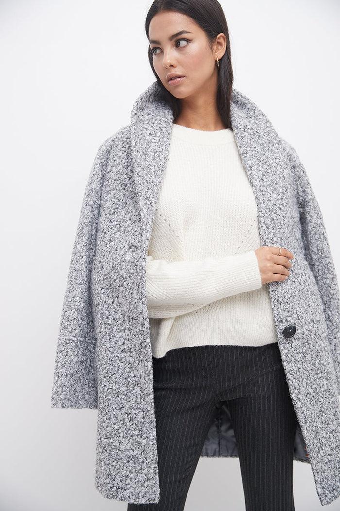 Rekucci Slimming Classic Pants Charcoal-pinstripe