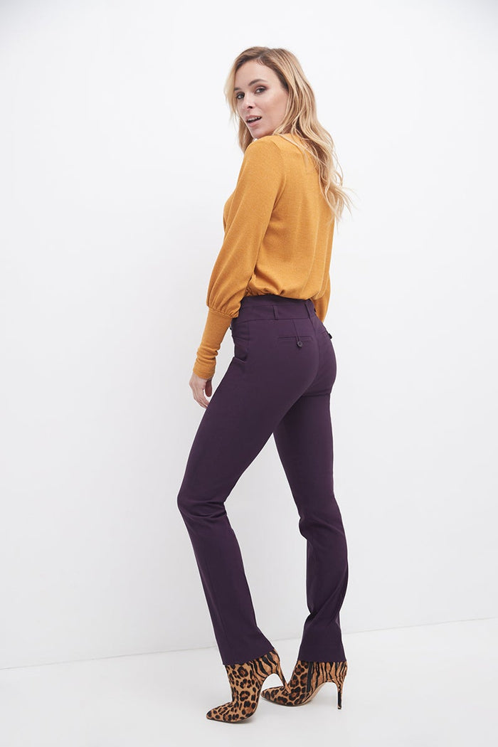 Rekucci Slimming Classic Pants Deep-plum