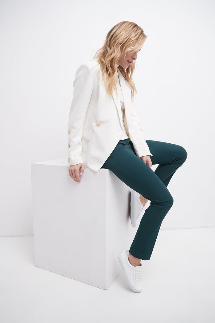 rekucci Slimming classic pants hunter-green