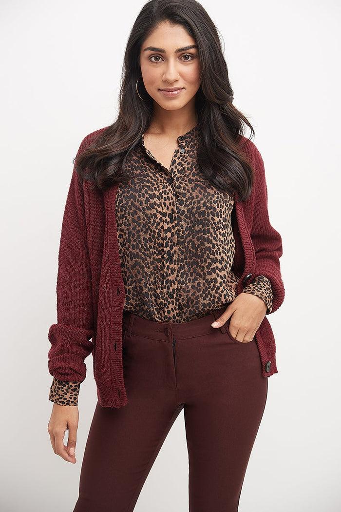 Rekucci Stretch 5 Pocket Straight Leg Pants Brick