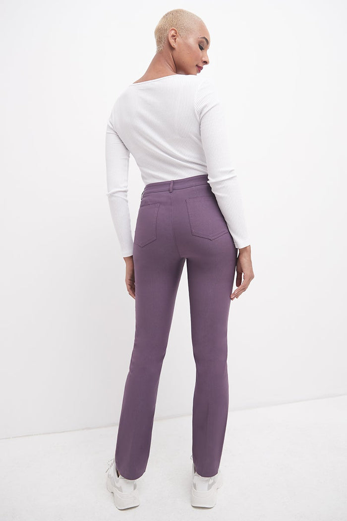 Rekucci Stretch 5 Pocket Straight Leg Pants Mauve