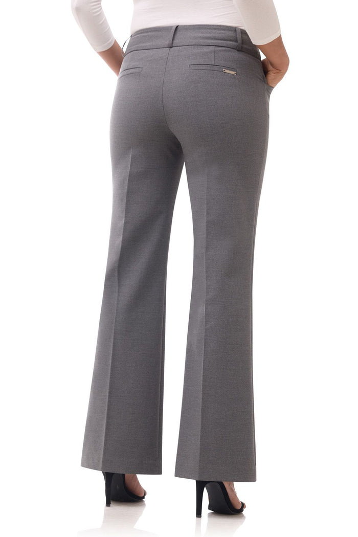 Rekucci Rekucci Women's Smart Stretch Wide Leg Pull-On Pant Charcoal