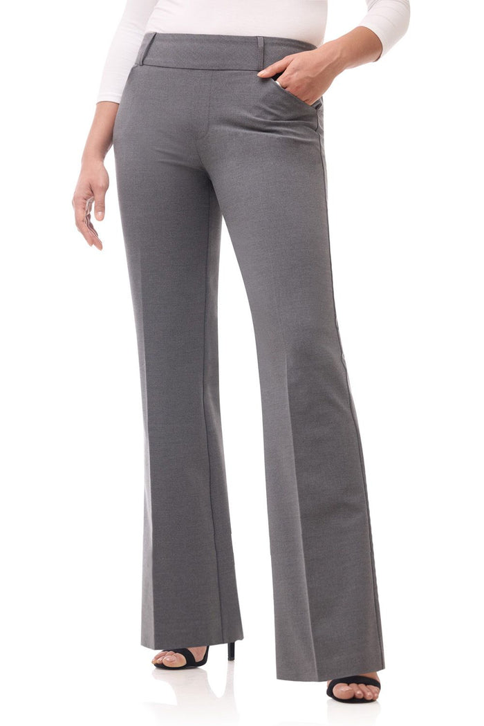 rekucci Rekucci Women's Smart Stretch Wide Leg Pull-On Pant charcoal