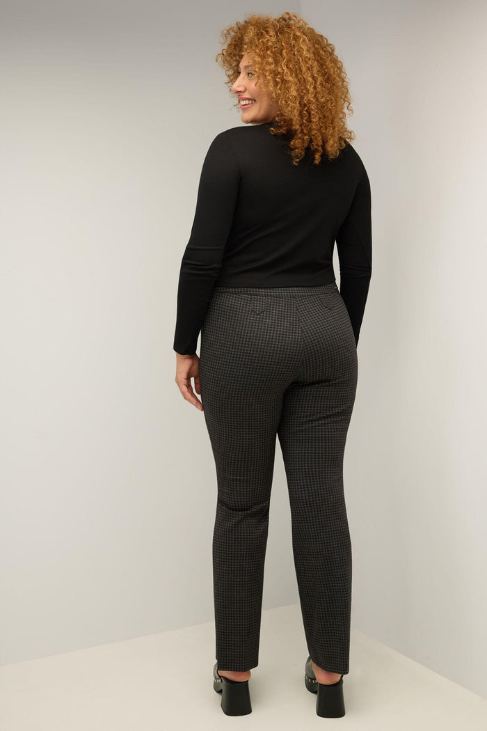 Rekucci Secret Figure Curvy Bootcut Pants With Tummy Control Charcoal-check