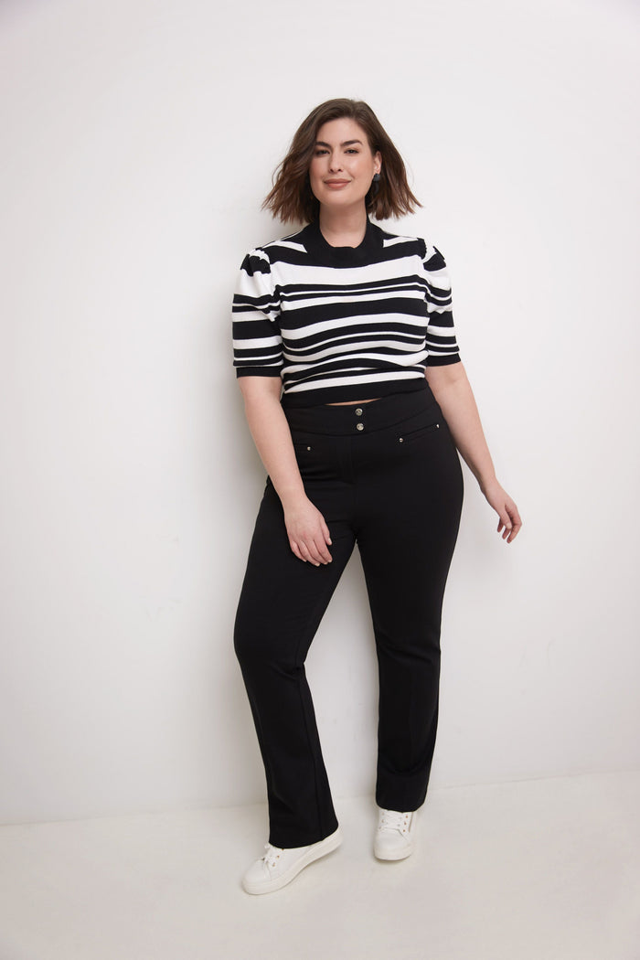 Rekucci Secret Figure Curvy Tummy Control Pants Black