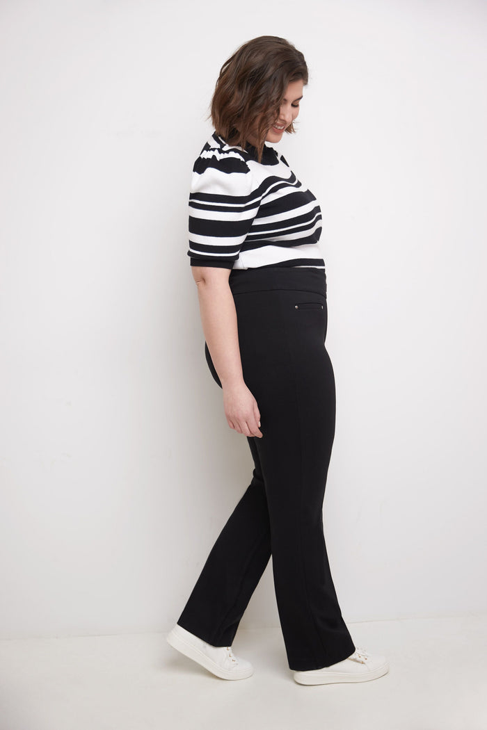 Rekucci Secret Figure Curvy Tummy Control Pants Black