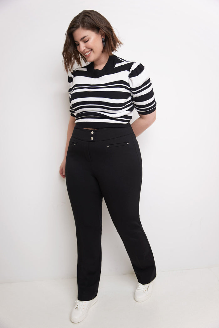 rekucci Secret Figure Curvy Tummy Control Pants black