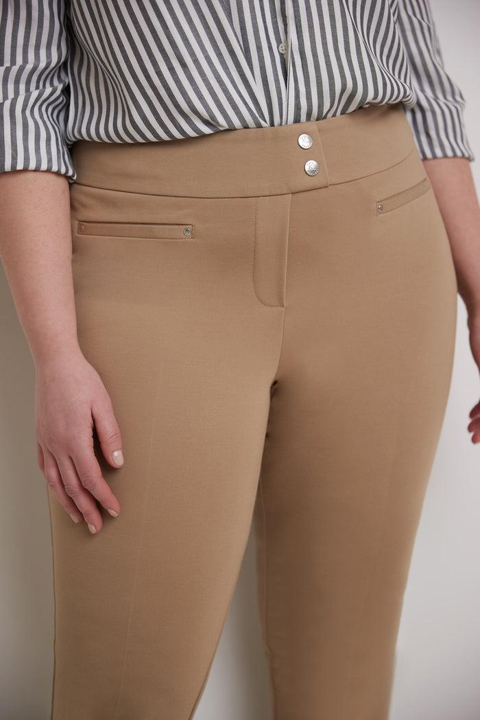 rekucci Secret Figure Curvy Tummy Control Pants camel