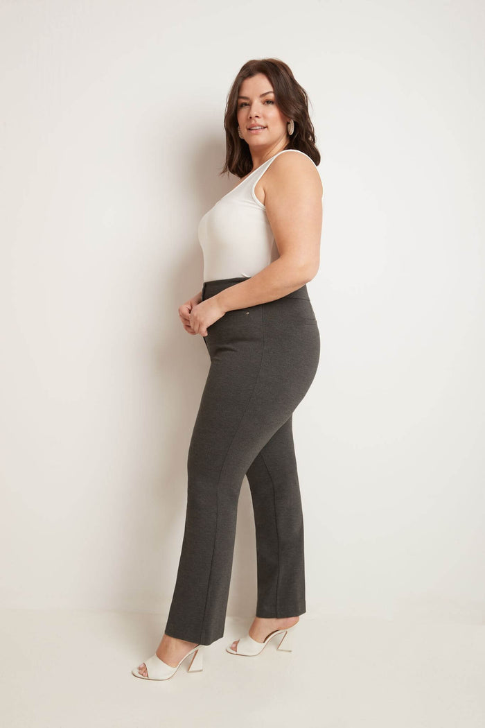 Rekucci Secret Figure Curvy Tummy Control Pants Dk-charcoal