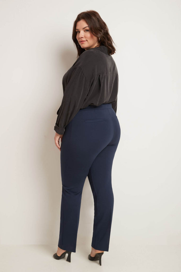 Rekucci Secret Figure Curvy Tummy Control Pants Navy
