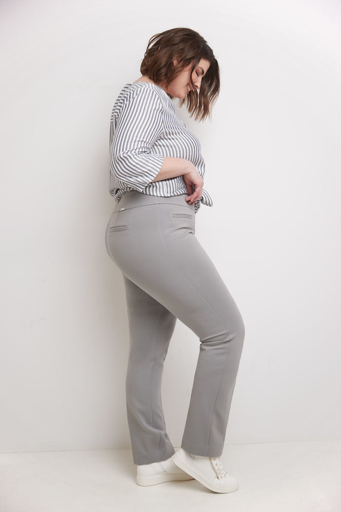 Rekucci Secret Figure Curvy Tummy Control Pants Silver