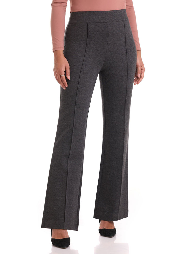 rekucci Secret Figure High-Waist Flare Pant dark-charcoal