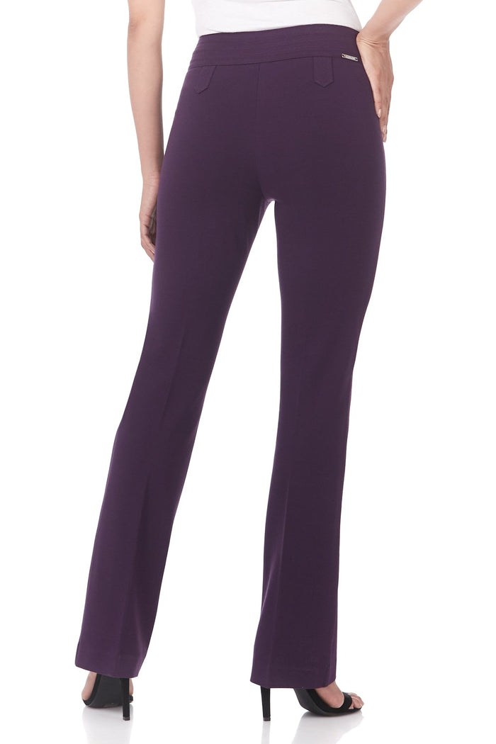 Rekucci Secret Figure Pull-on Bootcut Pants With Tummy Control Deep-plum