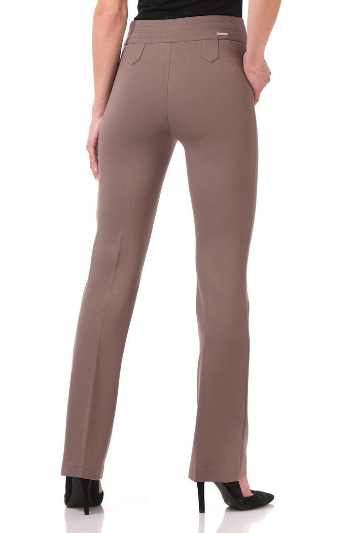 Rekucci Secret Figure Pull-on Bootcut Pants With Tummy Control Mocha