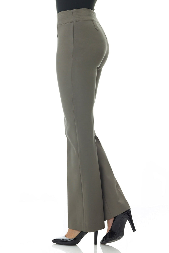 Rekucci Secret Figure Pull-on Bootcut Pants With Tummy Control Taupe
