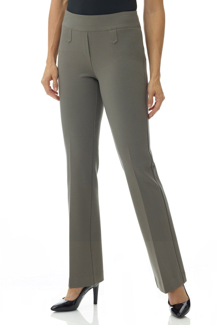 rekucci Secret Figure Pull-on Bootcut Pants with Tummy Control taupe