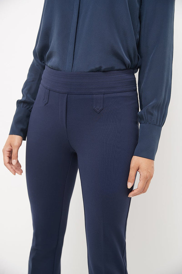 rekucci Secret Figure Pull-on Bootcut Pants with Tummy Control navy