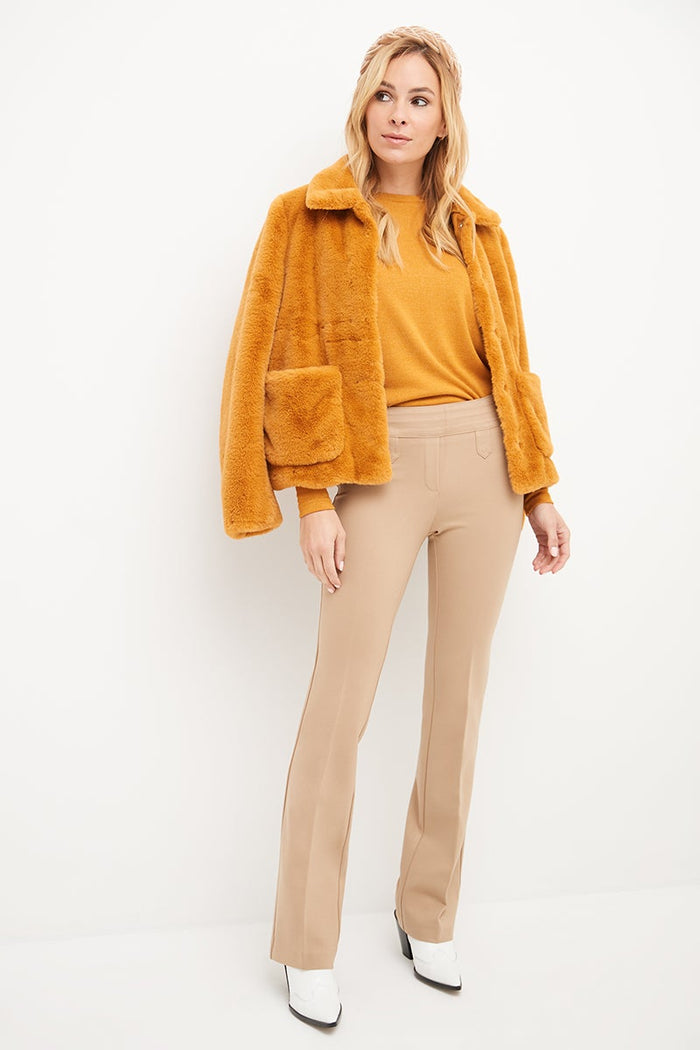 Rekucci Secret Figure Pull-on Bootcut Pants With Tummy Control Camel