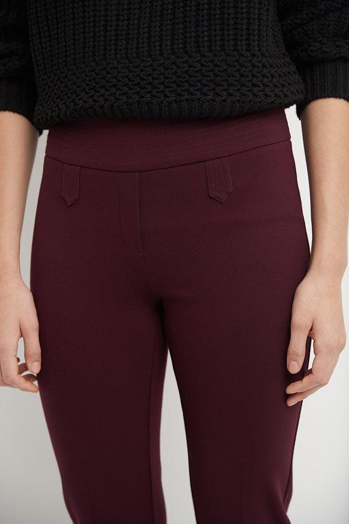 Rekucci Secret Figure Pull-on Bootcut Pants With Tummy Control Burgundy
