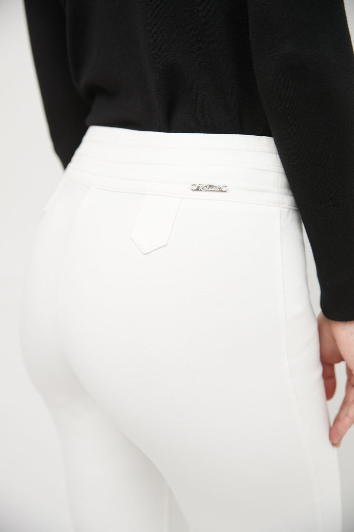 Rekucci Secret Figure Pull-on Bootcut Pants With Tummy Control Off-white