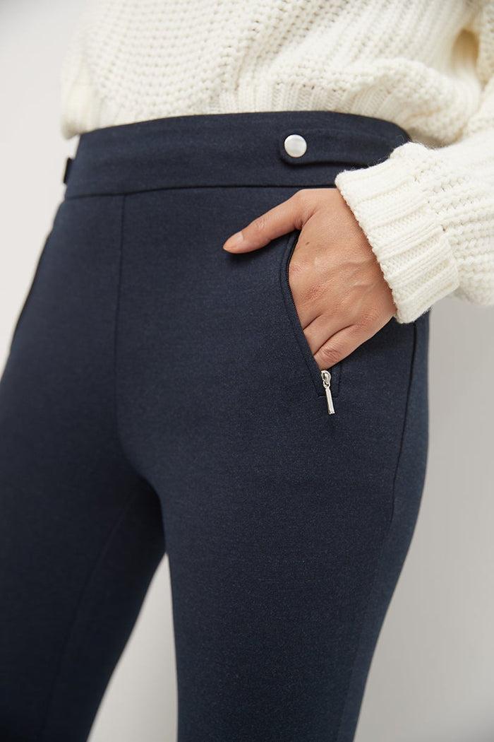 Rekucci Secret Figure Pull-on Knit Pants With A Skinny Silhouette Indigo