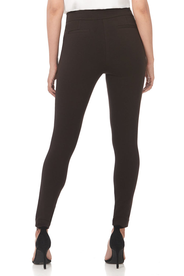 Rekucci Secret Figure Pull-on Knit Pants With A Skinny Silhouette Brown