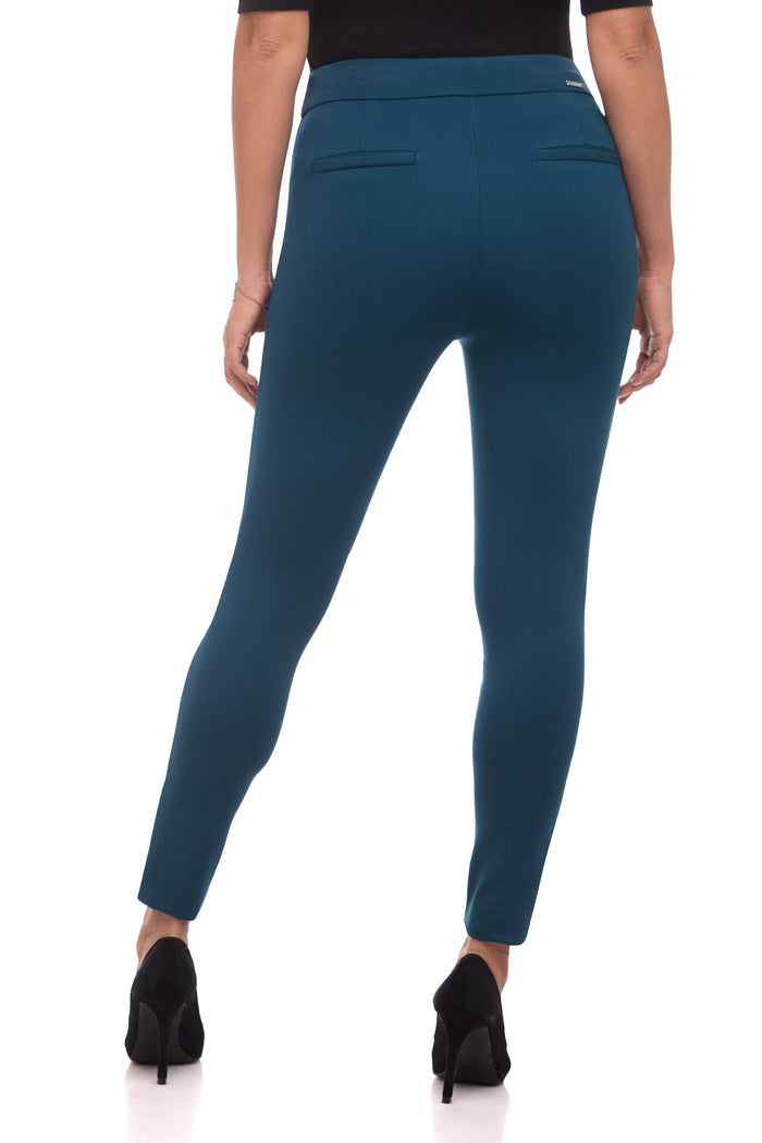 Rekucci Secret Figure Pull-on Knit Pants With A Skinny Silhouette Teal
