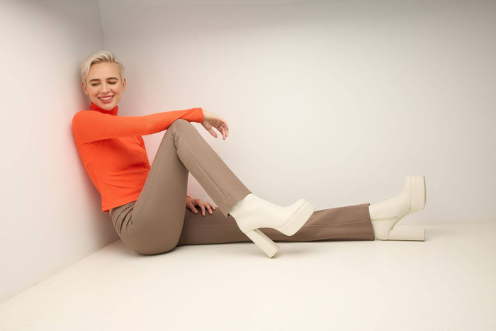 Rekucci Secret Figure Pull-on Straight Pants With Tummy Control Mocha