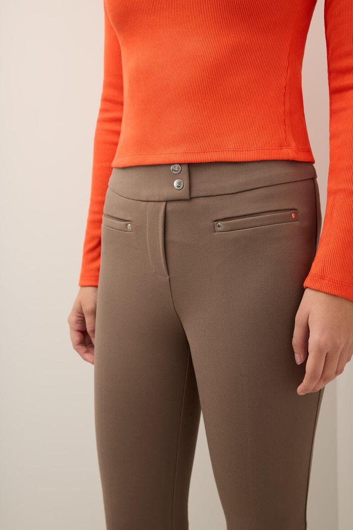 Rekucci Secret Figure Pull-on Straight Pants With Tummy Control Mocha