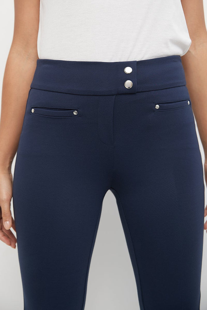 Rekucci Secret Figure Pull-on Straight Pants With Tummy Control Navy