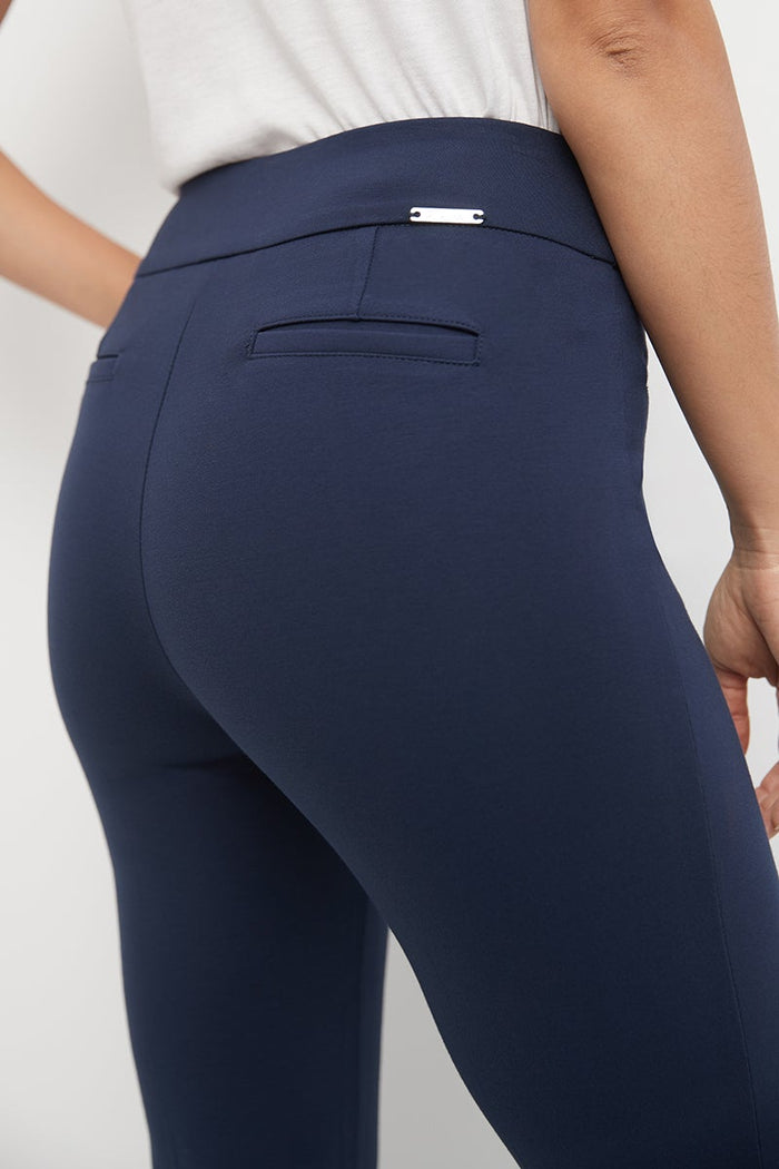 Rekucci Secret Figure Pull-on Straight Pants With Tummy Control Navy