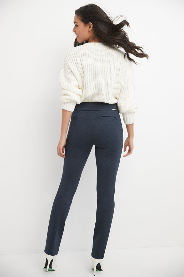 Rekucci Secret Figure Pull-on Straight Pants With Tummy Control Indigo