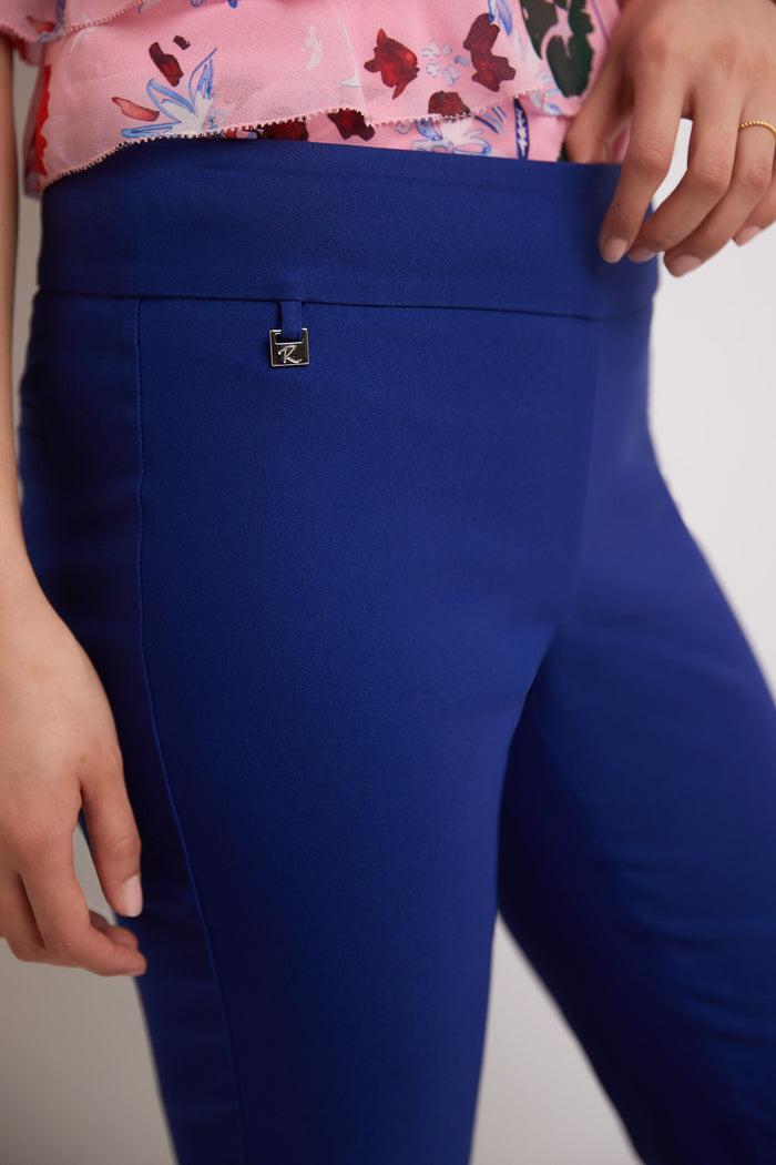 Rekucci Secret Pocket Capris With Wide Waistband Sapphire