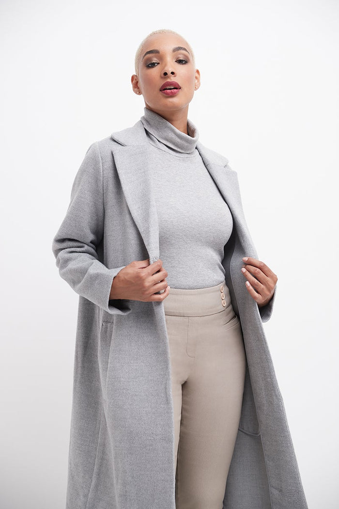 Rekucci Straight Classic Pants With Tummy Control And Pockets Khaki