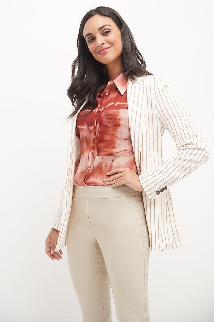 Rekucci Straight Leg Pants With Tummy Control Stone