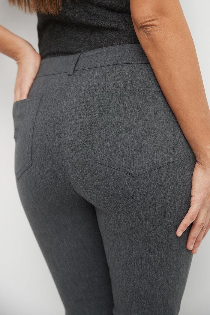 Rekucci Stretch 5 Pocket Straight Leg Pants Charcoal
