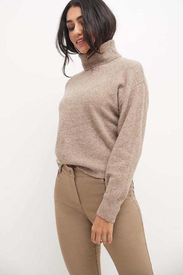 Rekucci Stretch 5 Pocket Straight Leg Pants Oatmeal