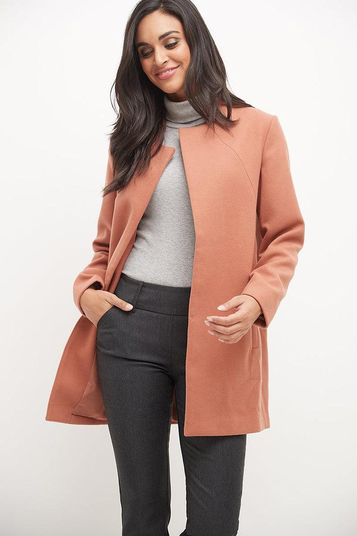 Rekucci Stretch Bootcut Pants With Tummy Control And Pockets Dk-charcoal