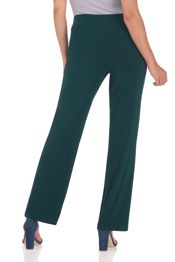 Rekucci Travel Collection Wrinkle-Resistant Straight Leg Pants Hunter-green