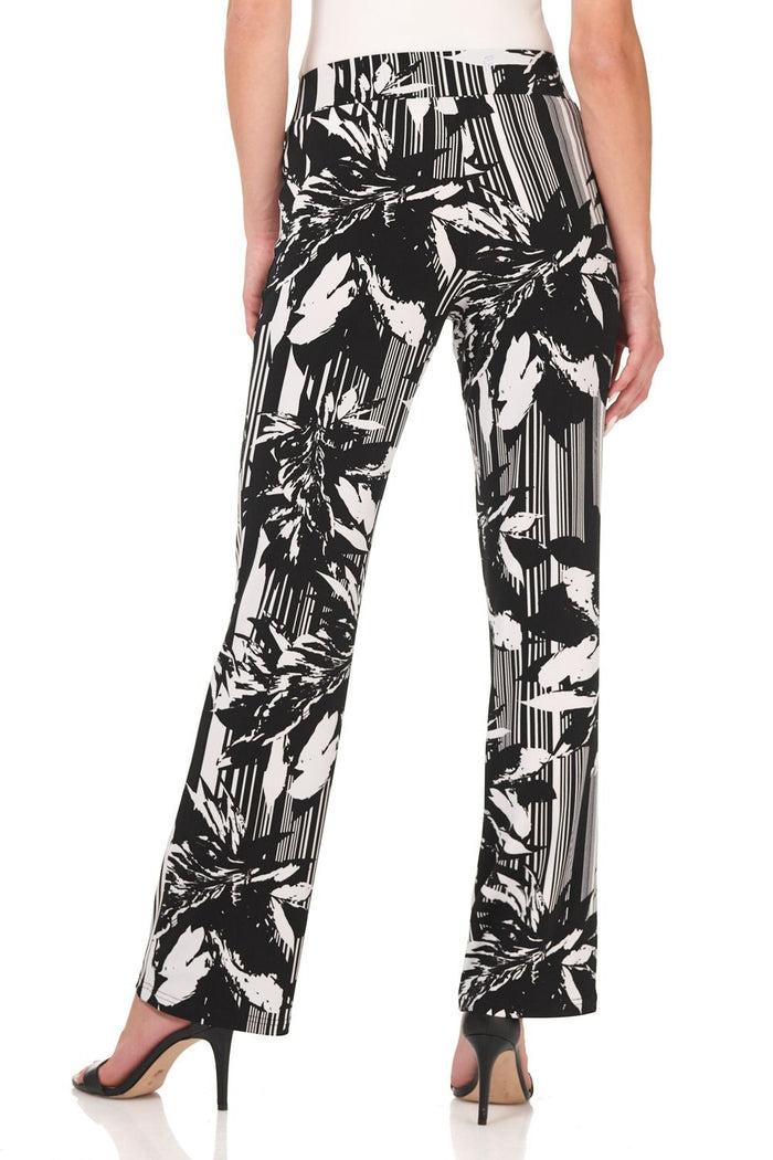 Rekucci Travel Collection Wrinkle-Resistant Straight Leg Pants Blooming-stripe