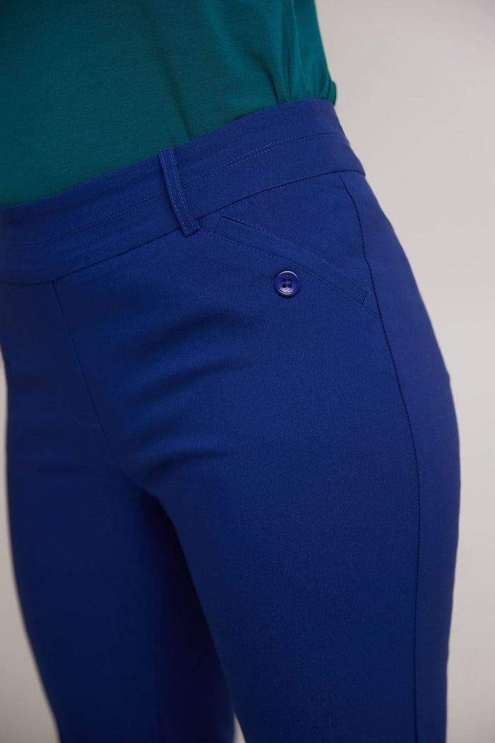 Rekucci Women’s Classic Bermuda Shorts With Slant Pockets Sapphire