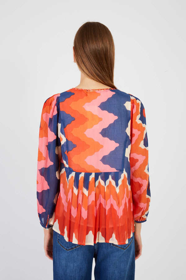 Rene Derhy Blouse Imprimée Maches Longues LANZAROTE