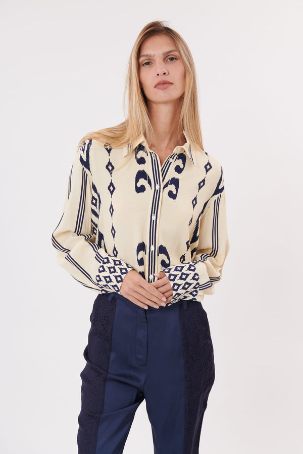 Rene Derhy Chemise Imprimée à Manches Longues REGATE