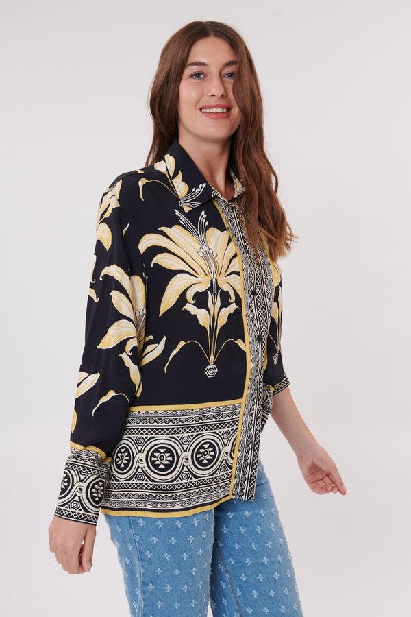 Rene Derhy Chemise Longue Imprimée Manches Longues REALITE