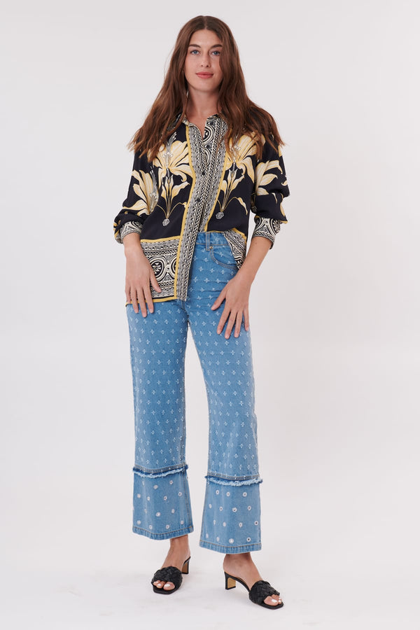 Rene Derhy Chemise Longue Imprimée Manches Longues REALITE