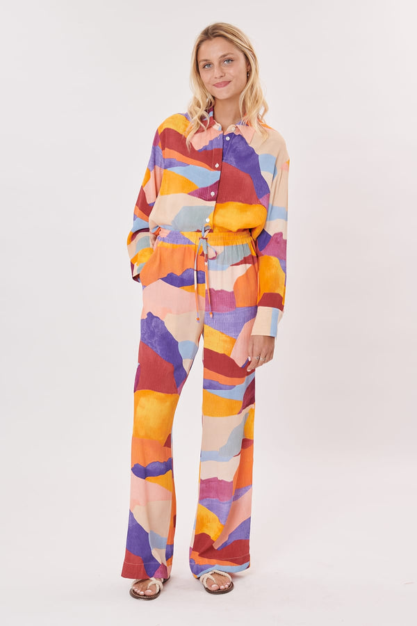 Rene Derhy Chemise Oversize Imprimé Abstrait ROUSSILLON