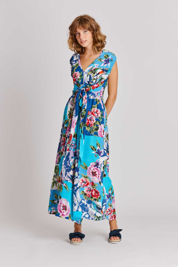 rene derhy Combinaison ample croisée imprimée NANCY