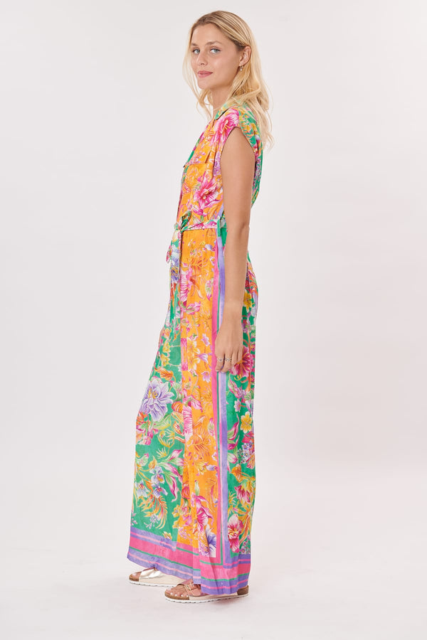 Rene Derhy Combinaison Imprimée Floral Col En V INDIA